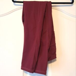 Women's Burgundy Pocketed Leggings sz. S
